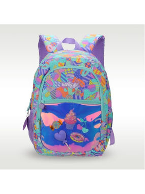 Smiggle Sweet Away Classic Backpack Lollipop Donut Ice Cream Cone Cherries 16"